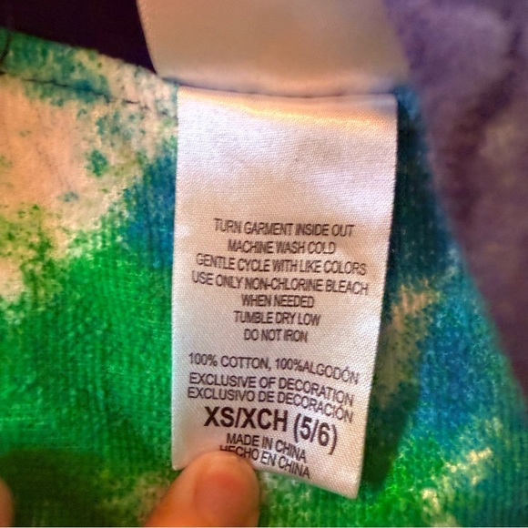 Vibrant Green and Blue Swim Coverup with Dinosaur Hood! - Picture 4 of 5